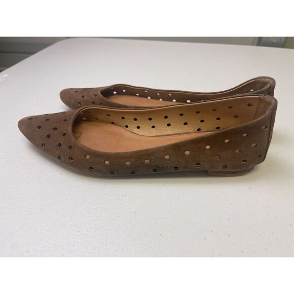 Corso Como Women's Flat Shoes 8M Brown Leather Breathable Pointed Toe Slip On - Picture 4 of 7